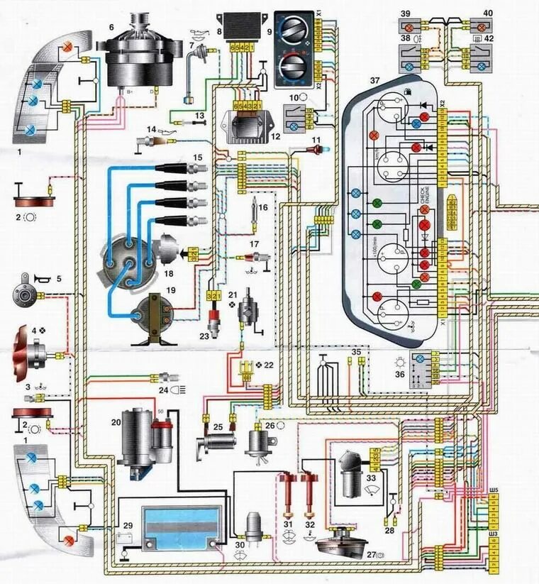 Проводка подкапотная ваз 2112 - схема и как поменять