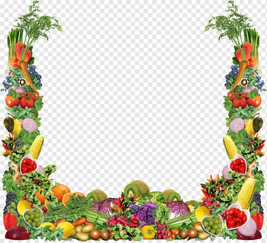 Прозрачная рамка для фото овощи Veggies, Vegetables, Frame, Fruit, Carrots, Onions, Peppers, Organic, Corn, Vege