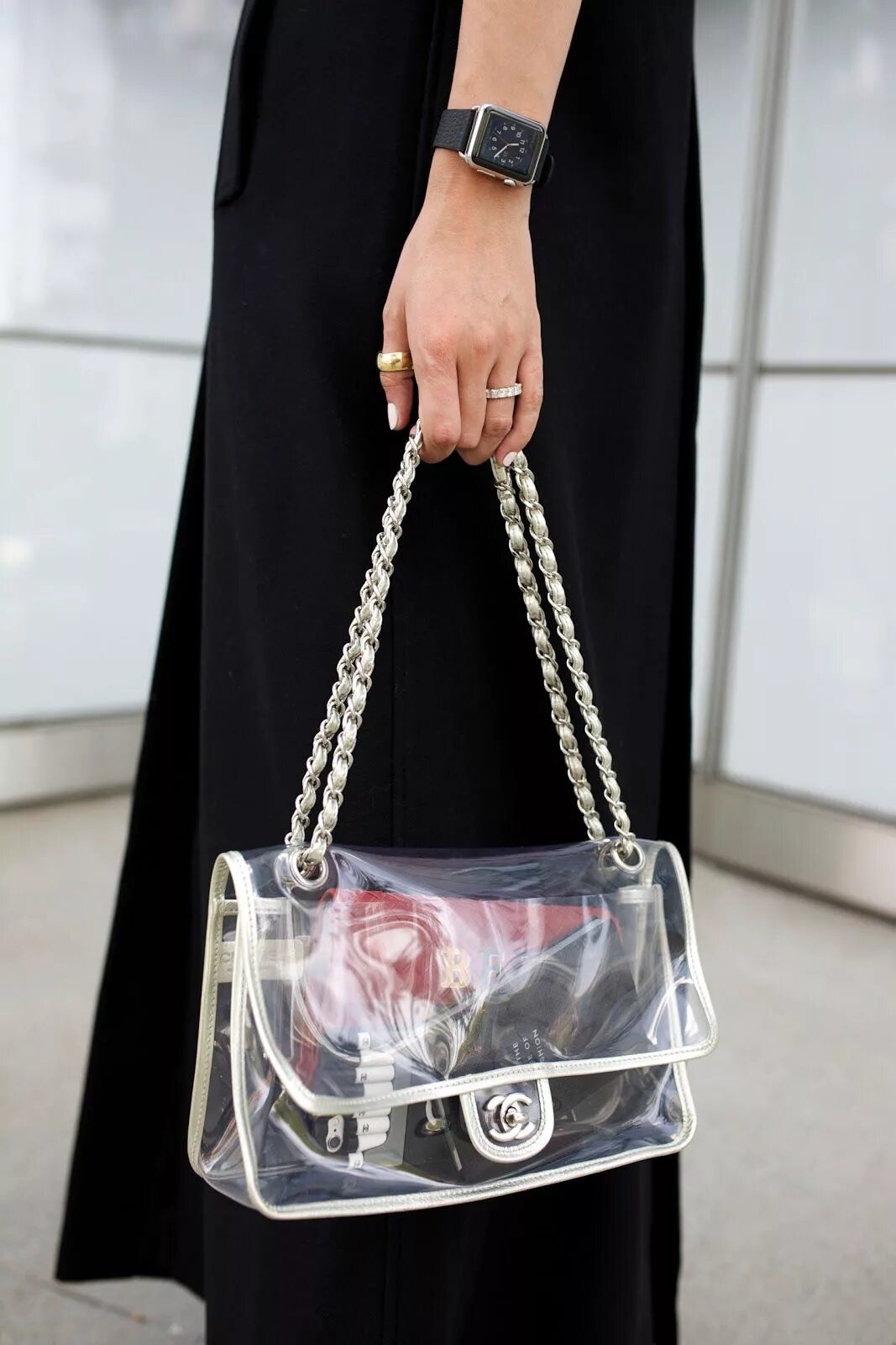 Прозрачная сумочка chanel transparent pvc bag Cheap - OFF 60