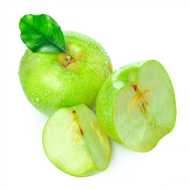 Прозрачное яблоко фото Premium Photo Ripe green apple isolated