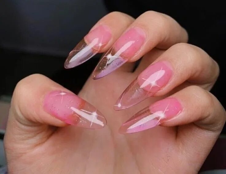 Прозрачные ногти дизайн Pin by Bxlessed on Nails Nails, Pink nails, Nail art wedding