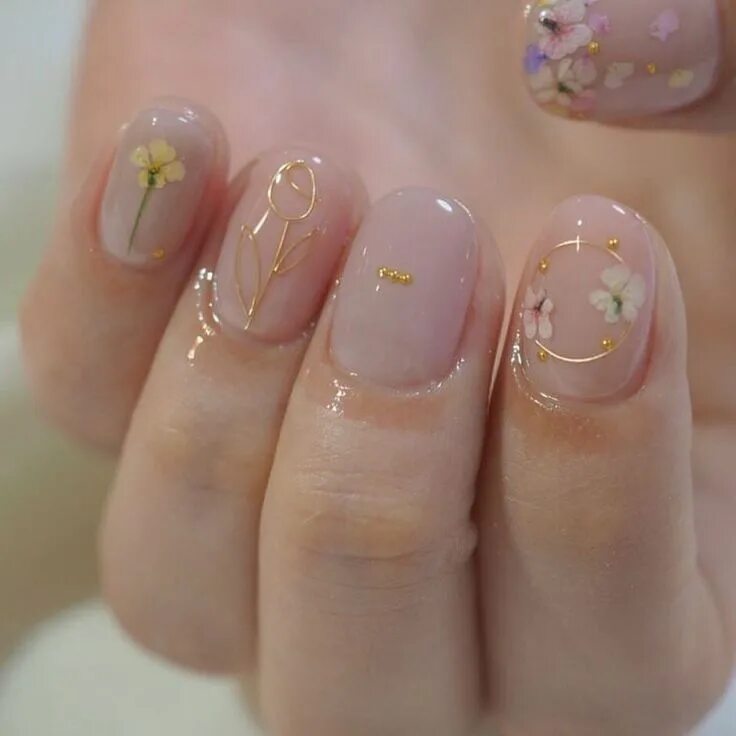 Прозрачные ногти короткие фото nails wedding Chic nail art, Chic nails, Korean nail art