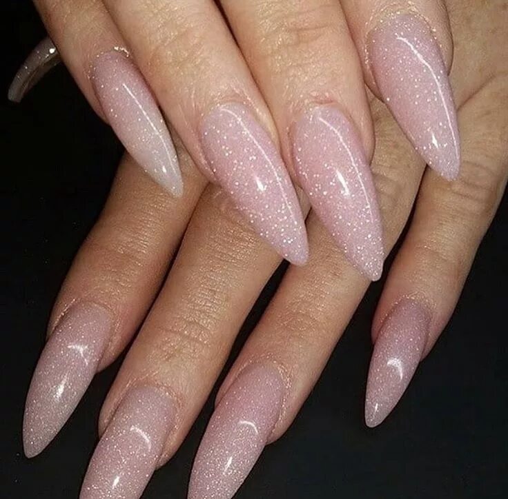 Прозрачный маникюр на миндаль Pin on Naaaaaaails Summer acrylic nails, Gel manicure designs, Almond acrylic na