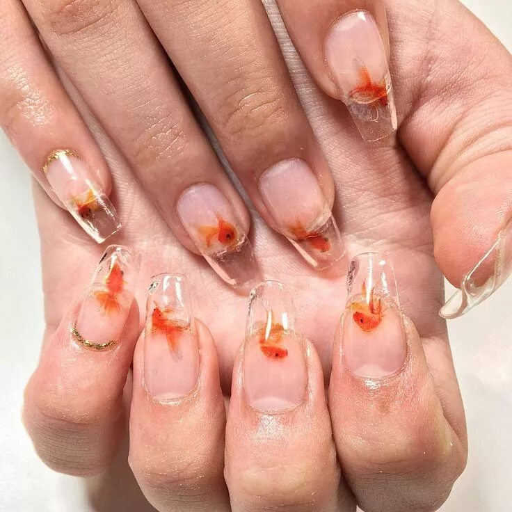 Прозрачный маникюр с дизайном What easier way to get clear glass nails than using #APRESGELX? Crystal clear ti