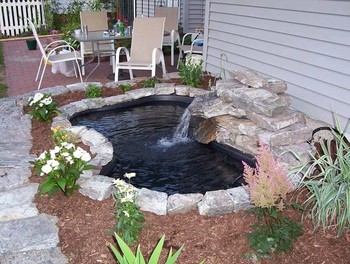 Пруд на даче фото пошагово 100+ Cool DIY Backyard Pond Design Ideas For Your Garden Bassin de jardin, Aména