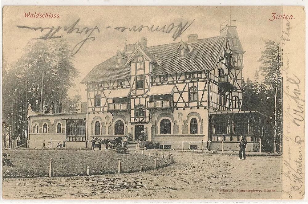 Пруссия центральный пер 5 фото ZINTEN Waldschloss 1905 Krs.Heiligenbeil OSTPREUSSEN Preußen, Ostpreußen, Kenigs