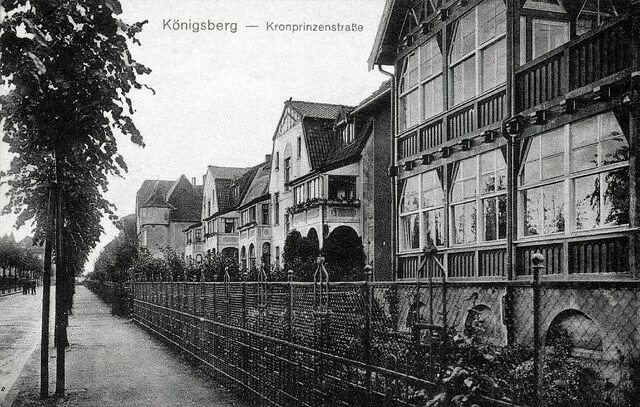 Пруссия центральный пер 5 фото 385 Königsberg - Kronprinzenstraße 1914 Königsberg ostpreußen, Königsberg, Ostpr