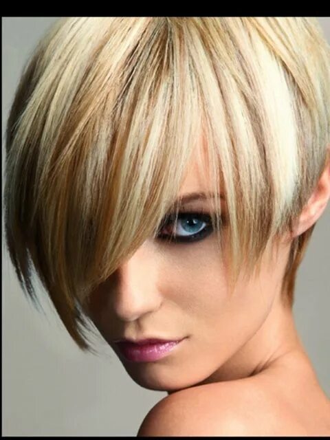 Пряди на светлых коротких волосах фото Long top Pixie Hair Pinterest Cheap human hair wigs, Short hair styles, Edgy hai