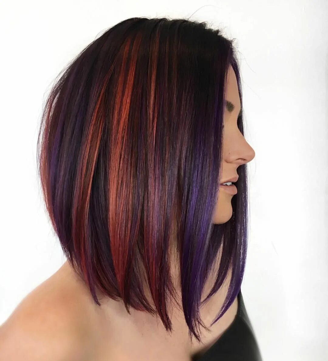 Пряди на темных волосах фото каре Pin on hair secrets Hair color and cut, Beautiful hair, Bob hairstyles