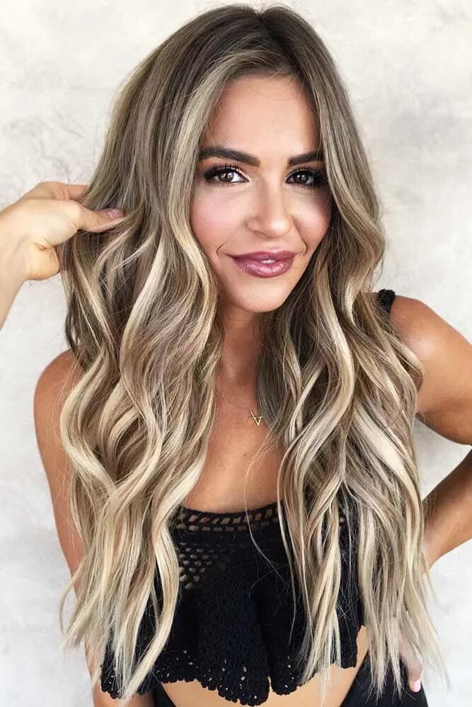 Прядки на светлые волосы фото 70+ Ideas With Light Brown Hair Color And Highlights Straight From Brunette Actr