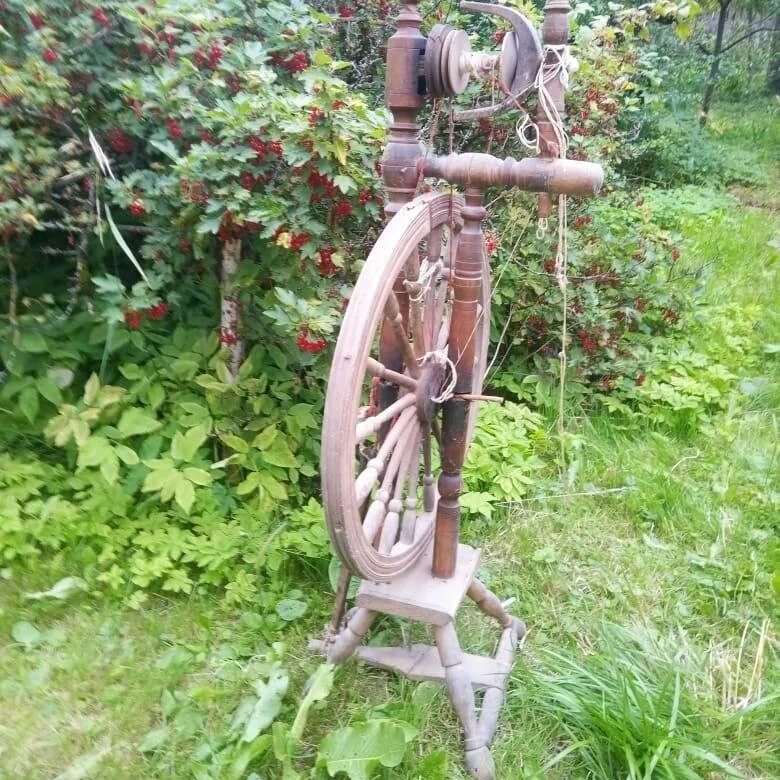 Прялка деревянная с колесом цена фото Прялка старинная. - купить в Москве, цена 6 000 руб., продано 23 июля 2019 - Кол