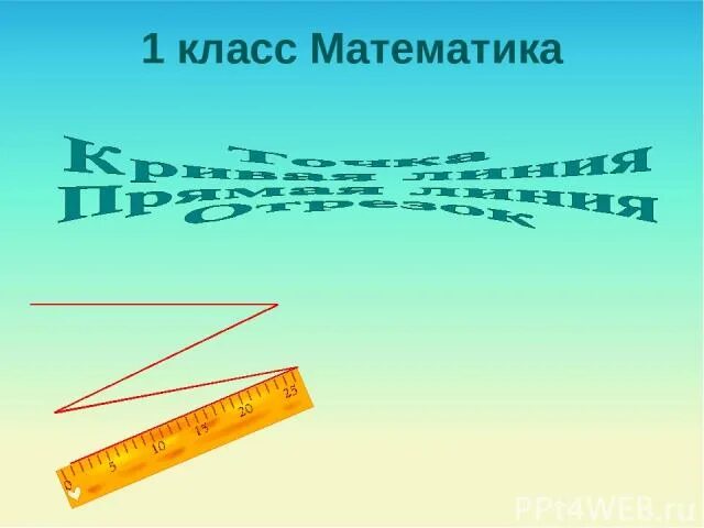 Прямая линия фото математика Математика 1 класс "Точка - Кривая линия - Прямая линия - Отрезок" - презентация