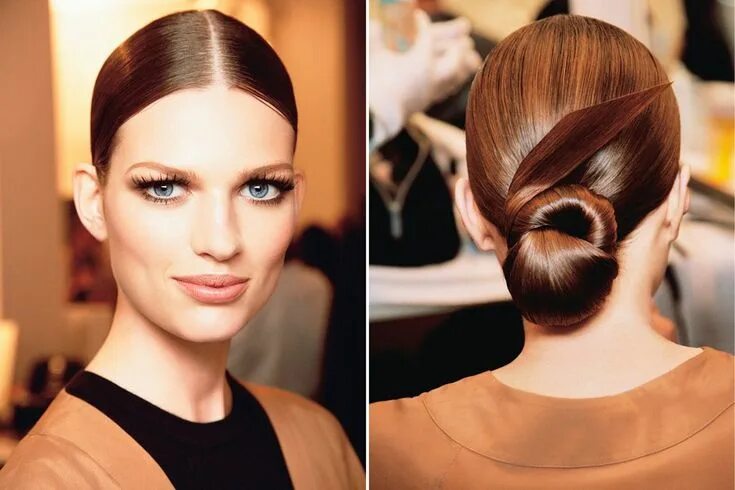 Прямая прическа Beauty How-To: 5 Spring Hairstyles You'll Love From the Front and Back Hairstyle