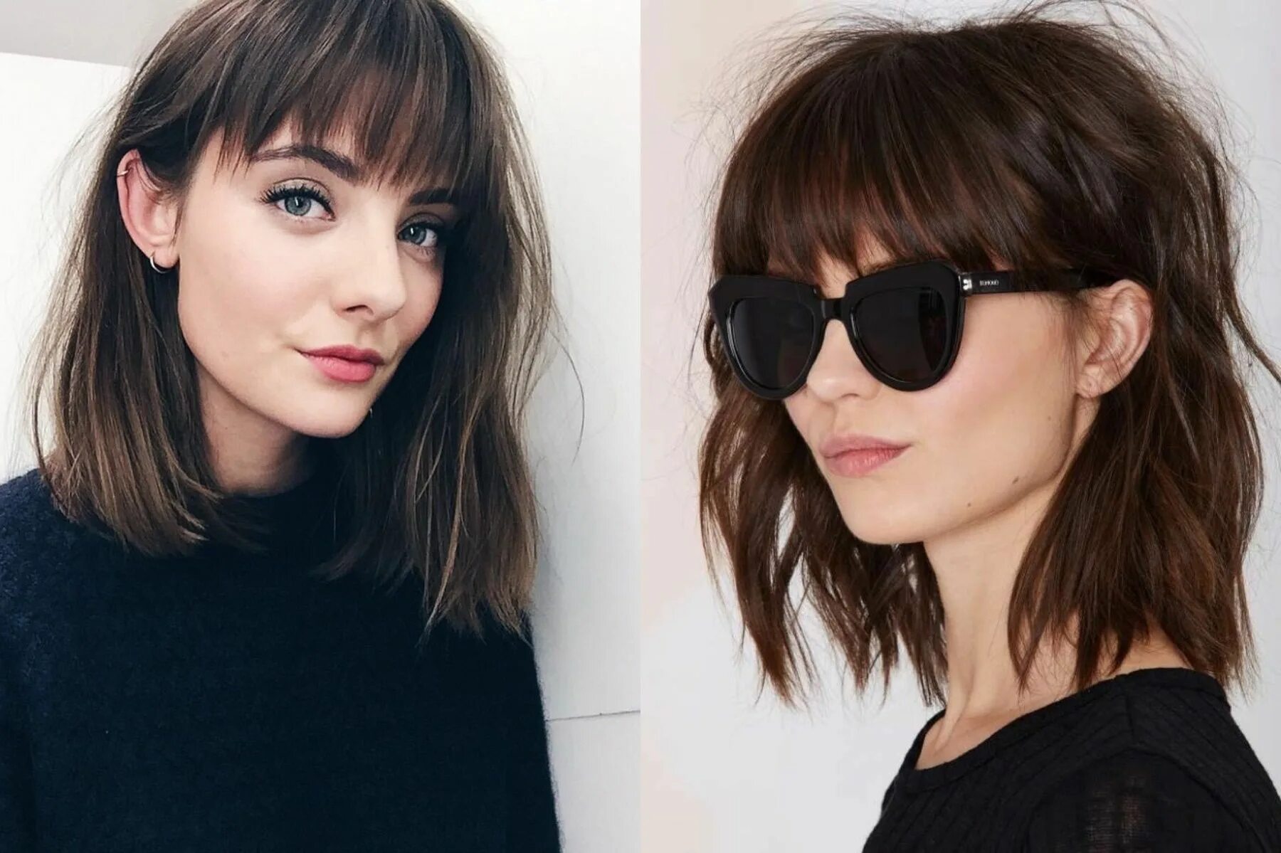 Прямая стрижка с челкой шторкой Latest Ragged Bangs 2018 For Women’s Hairstyles Волосы с челкой, Прерывистые при