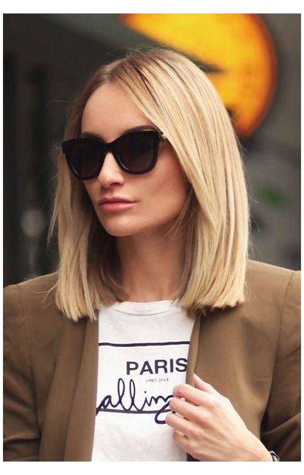 Прямая стрижка с удлиненной челкой #short #straight #hair #shoulder #length Shoulder Length Natural Straight Haircu