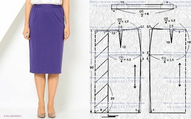 Прямая юбка для полных выкройка Брюки галифе - моделирование на основе базовой.. Шитье простые выкройки простые 