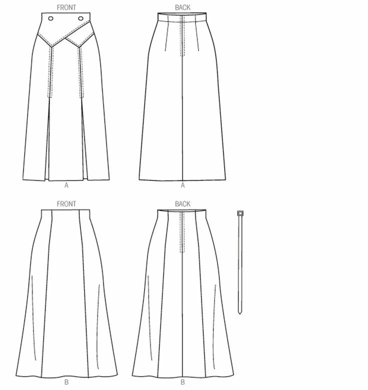 Прямая юбка макси выкройка M6993 Skirt patterns sewing, Mccalls sewing patterns, Mccalls sewing