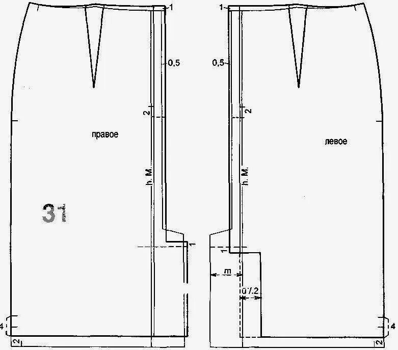 Прямая юбка со шлицей выкройка Как сшить юбку со шлицей на подкладке - мастер-класс