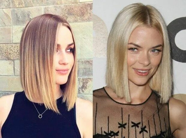 Прямое каре фото до и после Beste Frisuren für Frauen Frühling-Sommer 2018, Welche Haarschnitte soll man ...