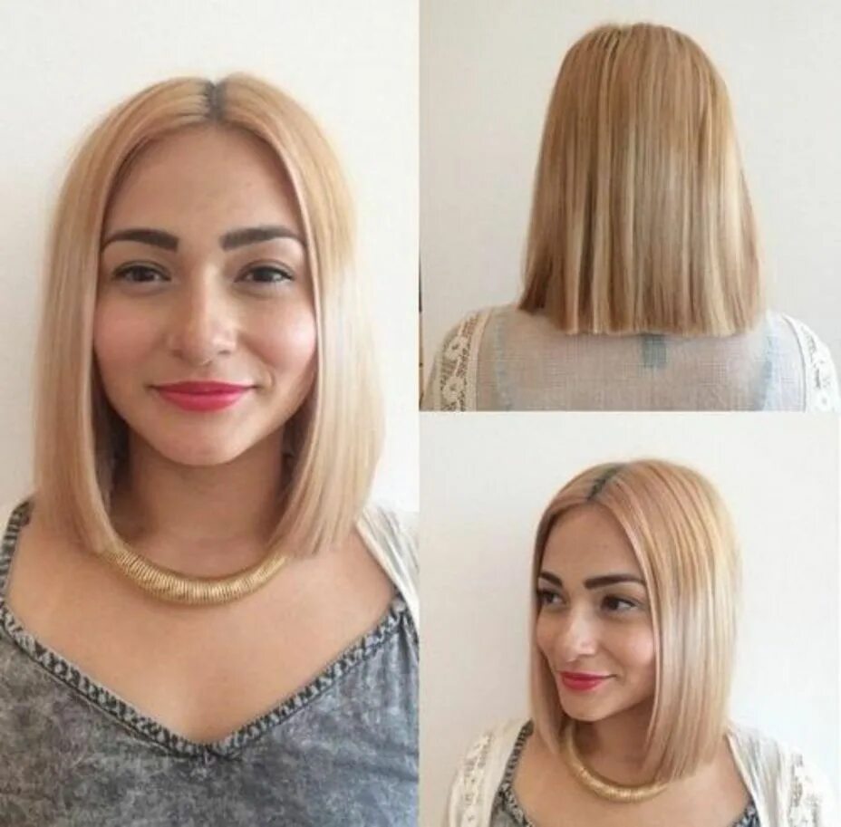 Прямое каре фото до и после Pin on latina hair