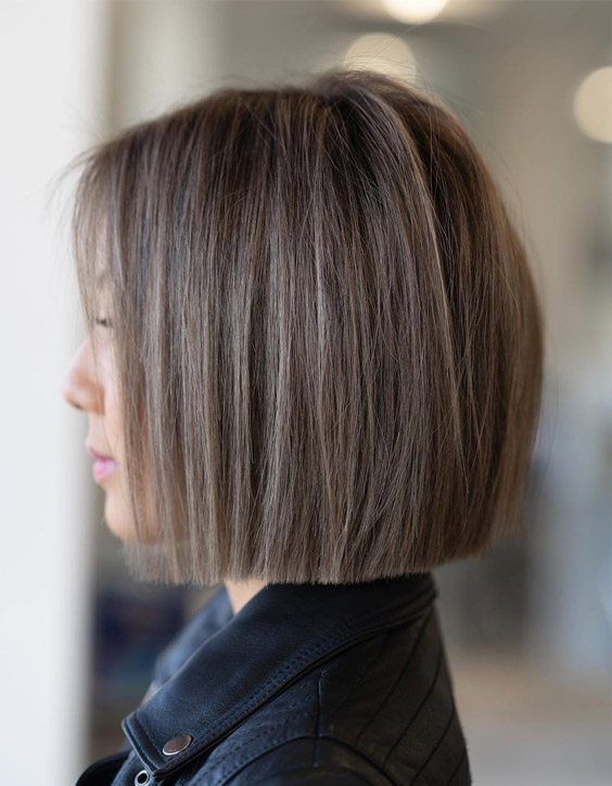 Прямое каре на тонкие волосы фото Fresh Style of One Length Bob Haircuts for 2020 Hair styles, Thick hair styles, 