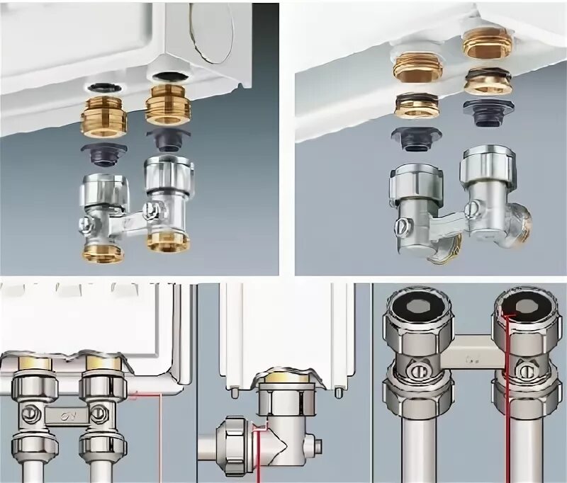 Прямое подключение к радиатору отопления мультифлекс присоединительный набор для полотенцесушителей multiblock t/uni sh, проходной, х