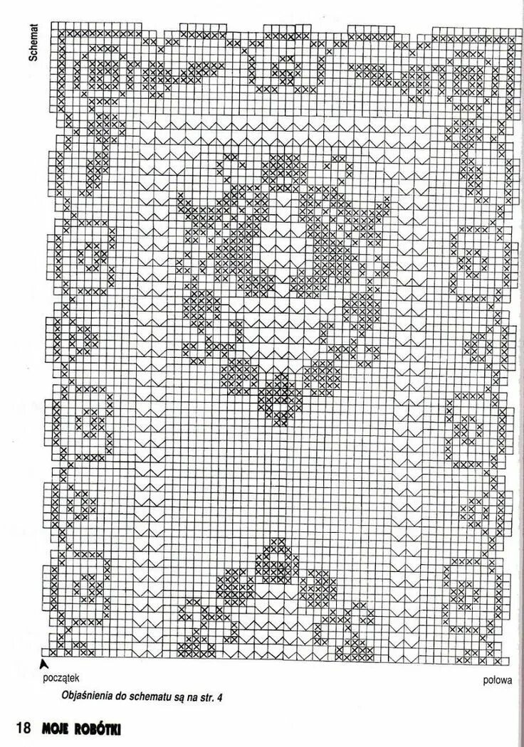 Прямоугольная салфетка филейная крючком схема Album Archive Filet crochet charts, Filet crochet, Crochet tablecloth