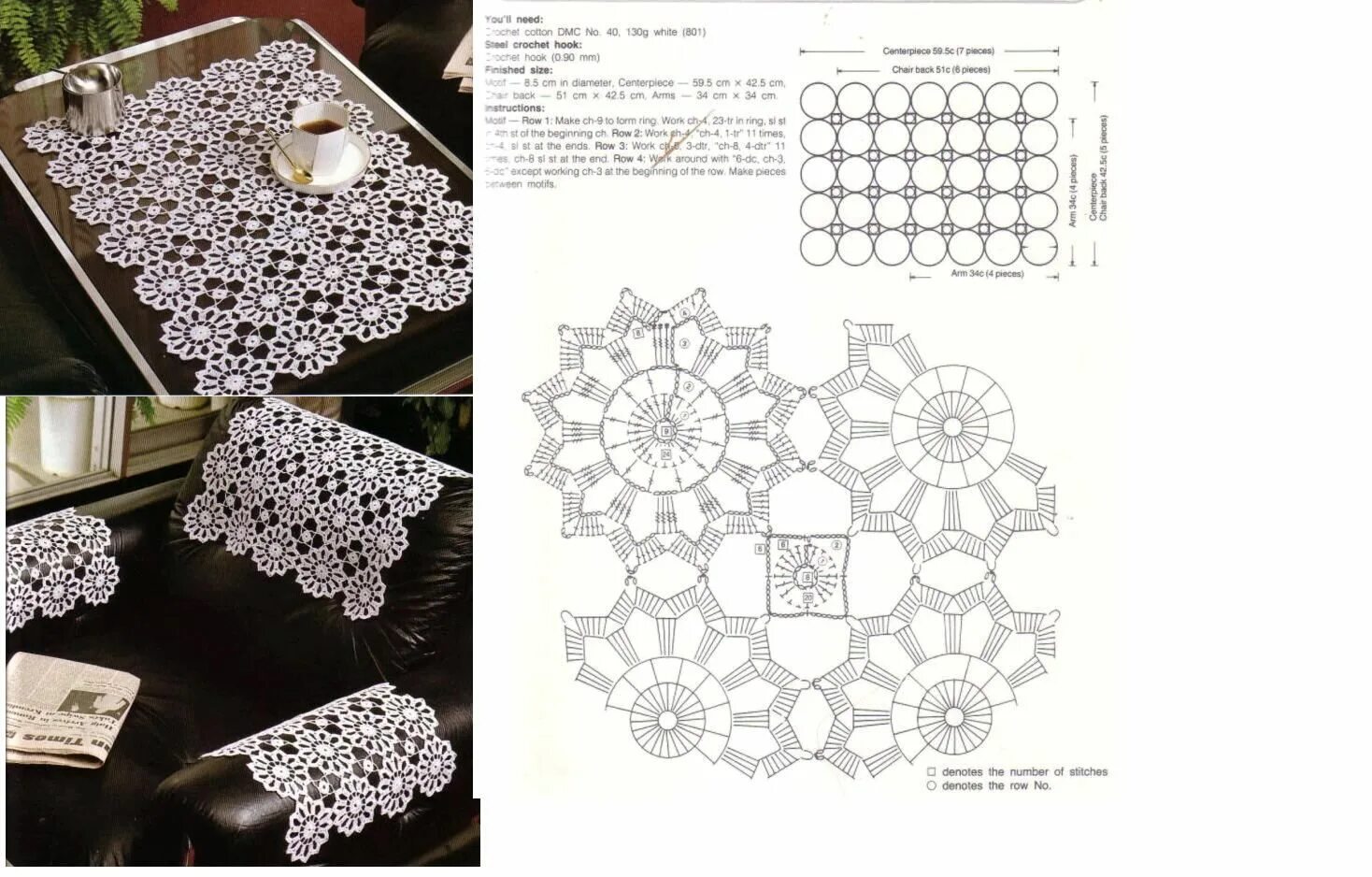 Прямоугольная салфетка крючком схема Прямоугольная салфетка крючком схема и описание: 24 модели Вязаная крючком скате