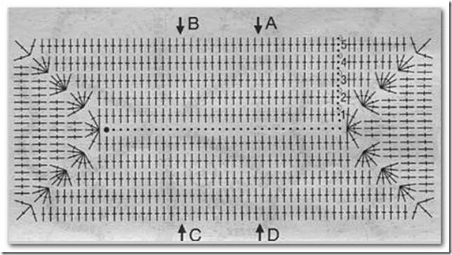 Прямоугольный коврик крючком схема Как вязать дно сумки крючком. Обсуждение на LiveInternet - Российский Сервис Онл