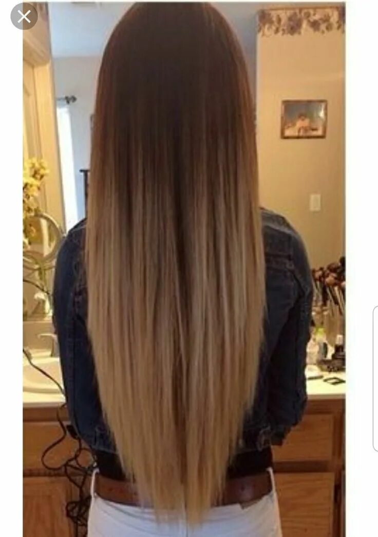 Прямой лисий хвост стрижка на длинные Pin on Hacks capelli Long hair v cut, Long hair styles, Long hair cuts