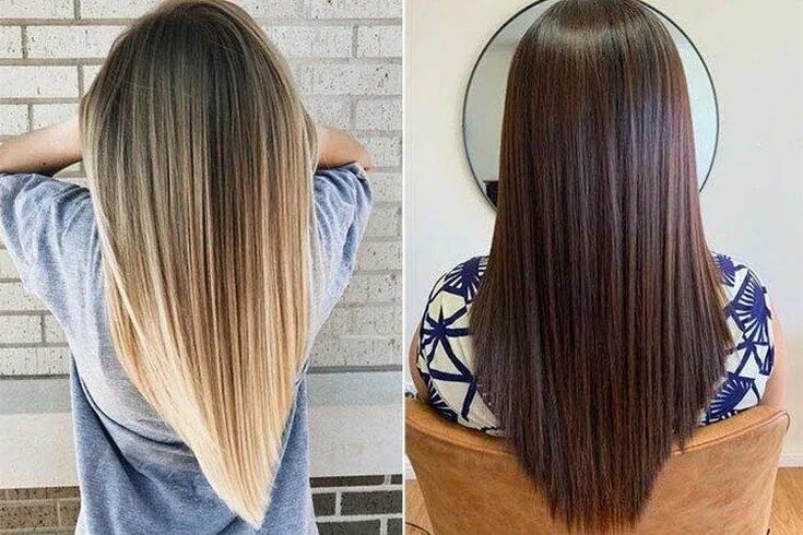 Прямой лисий хвост стрижка на длинные Coupe de cheveux dégradée (50 photos) in 2024 Hair cuts, Thick hair styles, Very