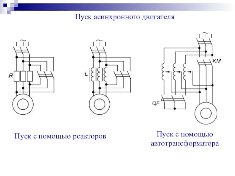 Прямой пуск асинхронного двигателя схема подключения Устройство пуска электродвигателей