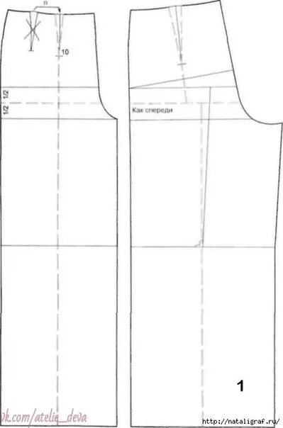 Прямые широкие брюки выкройка Выкройки широких брюк женских