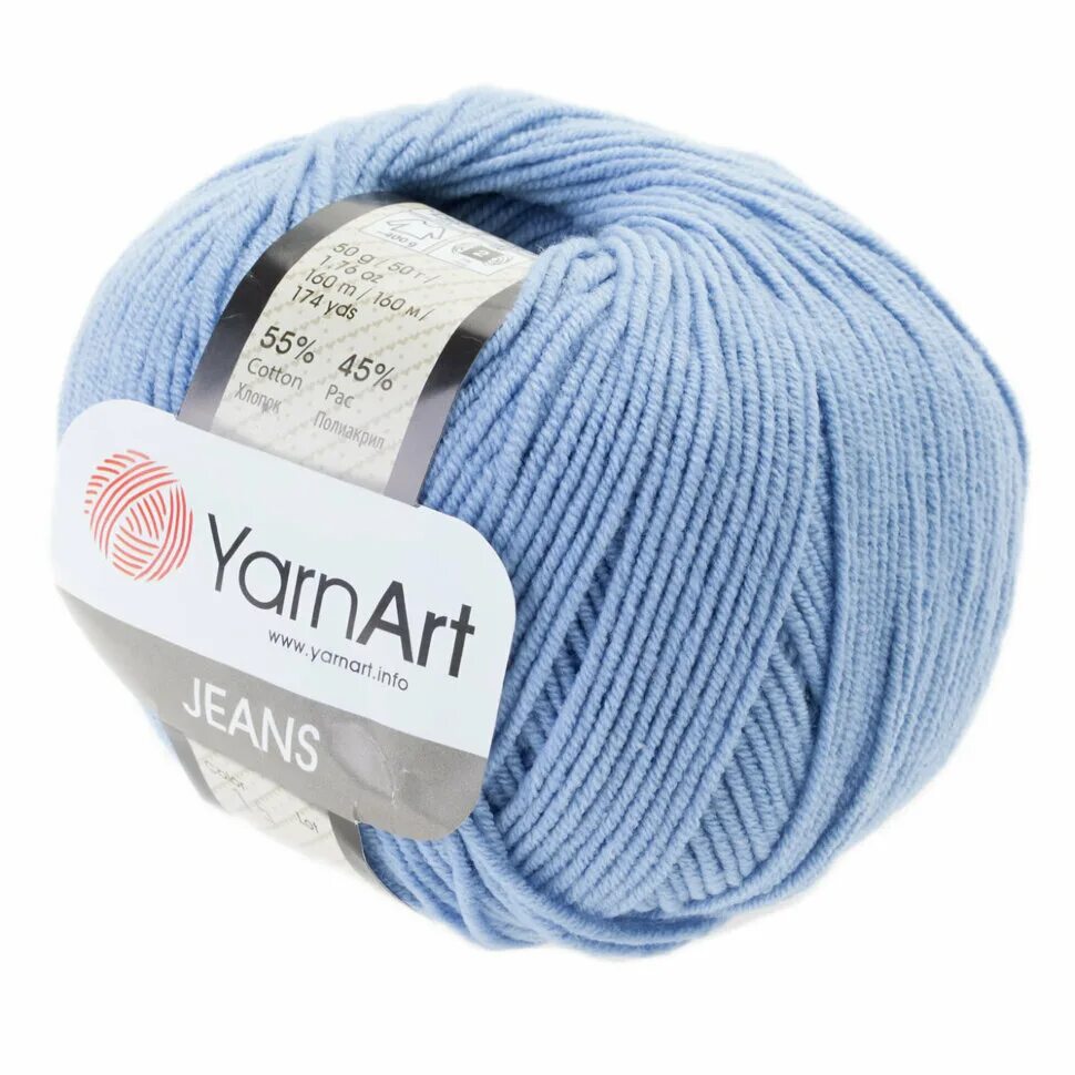 Пряжа джинс фото Пряжа YARN-ART Jeans / 15 голубой