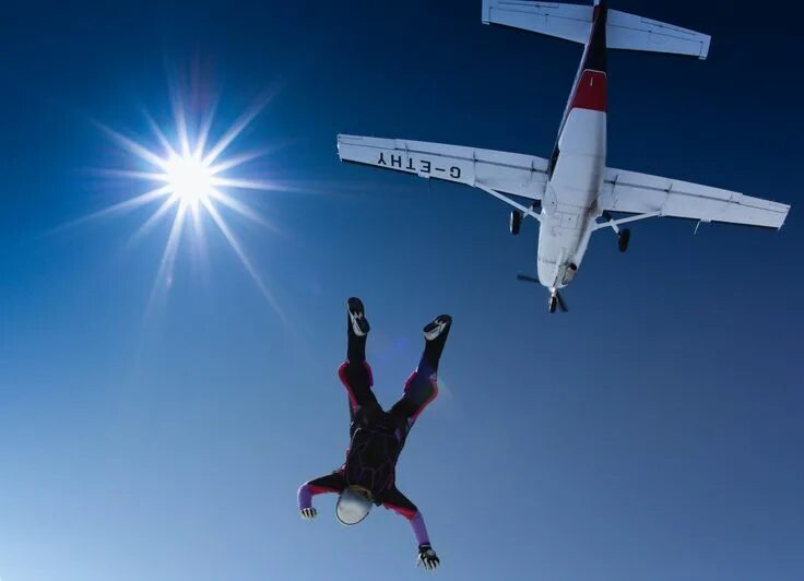 Прыжки самолета фото Skydive solo Skydiving, Diving, Photography techniques