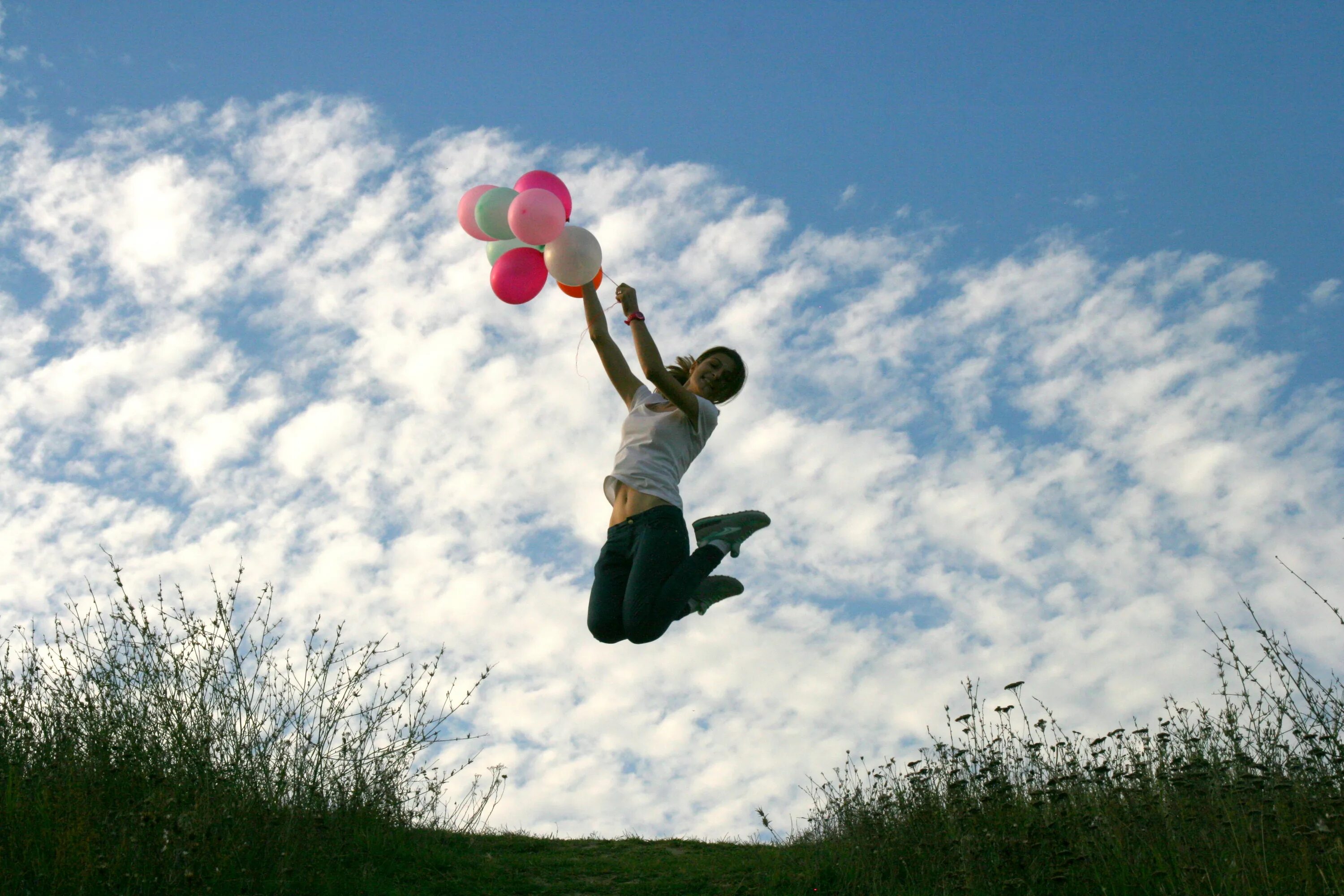 Прыжок в небо ул бредова 9а фото Free Images : cloud, sky, girl, flower, jumping, extreme sport, toy, parachute, 