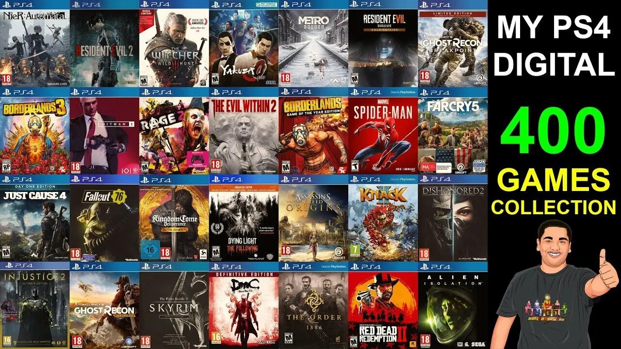 Пс 4 игры фото PS4 Digital Games Collection I have Purchased Around 400 Games #NamokarGaming - 