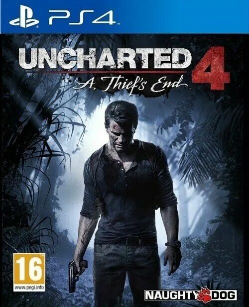 Пс 4 игры фото Uncharted 4: A Thief's End Game Disc for PS4 Playstation 4 (Excellent Condition)