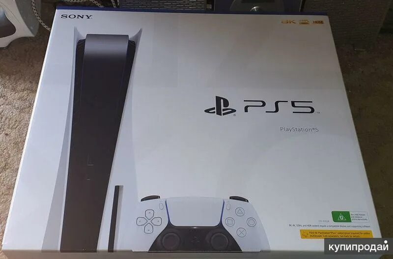 Пс 5 коробка фото новы Sony Playstion 5 - 825GB в Санкт-Петербурге