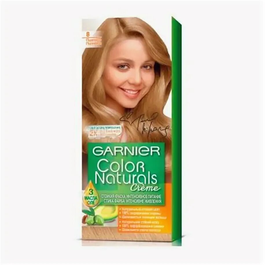 Пшеничный краска волос фото Garnier Color Naturals, Крем- краска для волос, 8.00 Глубокий пшеничный - купить