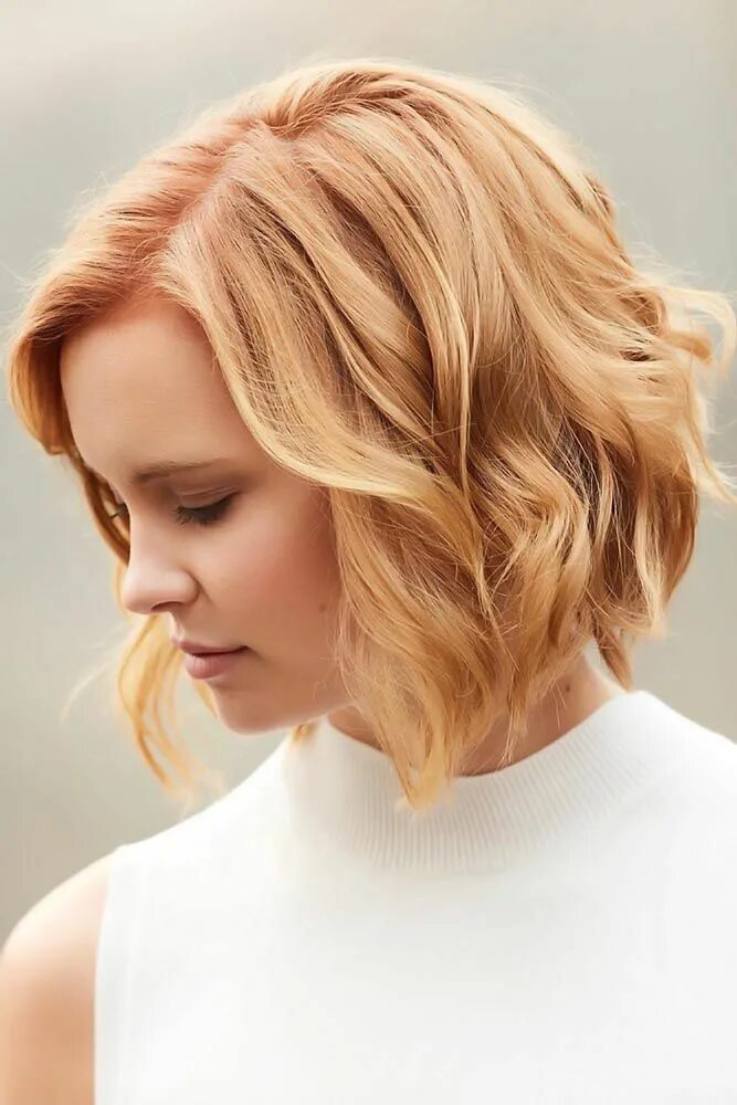 Пшеничный цвет волос короткие волосы фото Amazing Ideas To Wear Peach Hair This Summer Peach hair, Strawberry blonde hair 