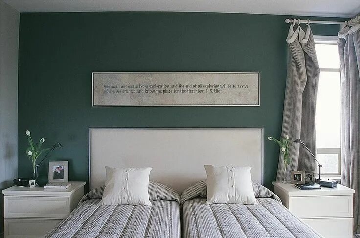 Психология цвета в интерьере спальни Pin on Accent Walls Green bedroom walls, Bedroom green, Bedroom colors