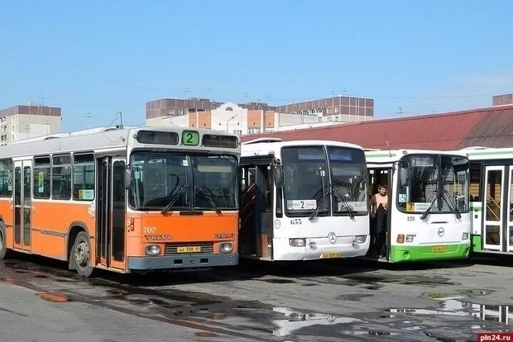 Псков фото автобусы Автобусы в Пскове на нерабочей неделе будут ходить реже - МК Псков