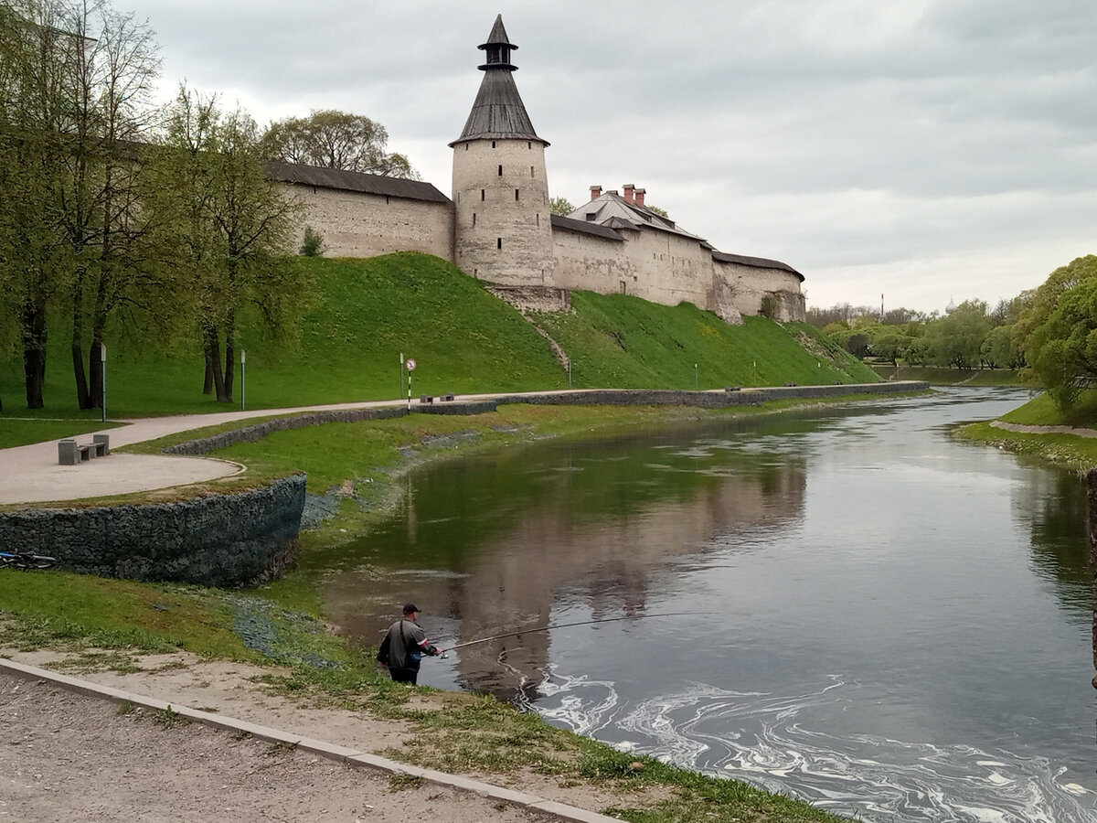 Псков река пскова фото Что посмотреть в Пскове: Кром, фрески, парки Обычный Мир Дзен