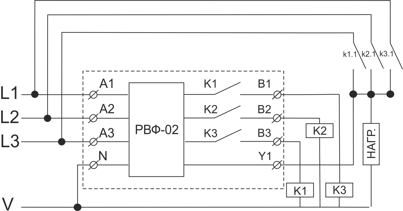 Пскж 1 07 схема подключения Реле РВФ-02 АС230В УХЛ4