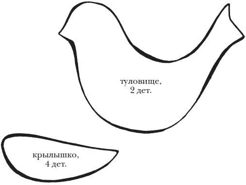 Птички из ткани своими руками выкройки Татьяна Ивановская - Шьем мягкие игрушки, подушки и кресла-мешки - стр 5 Christm