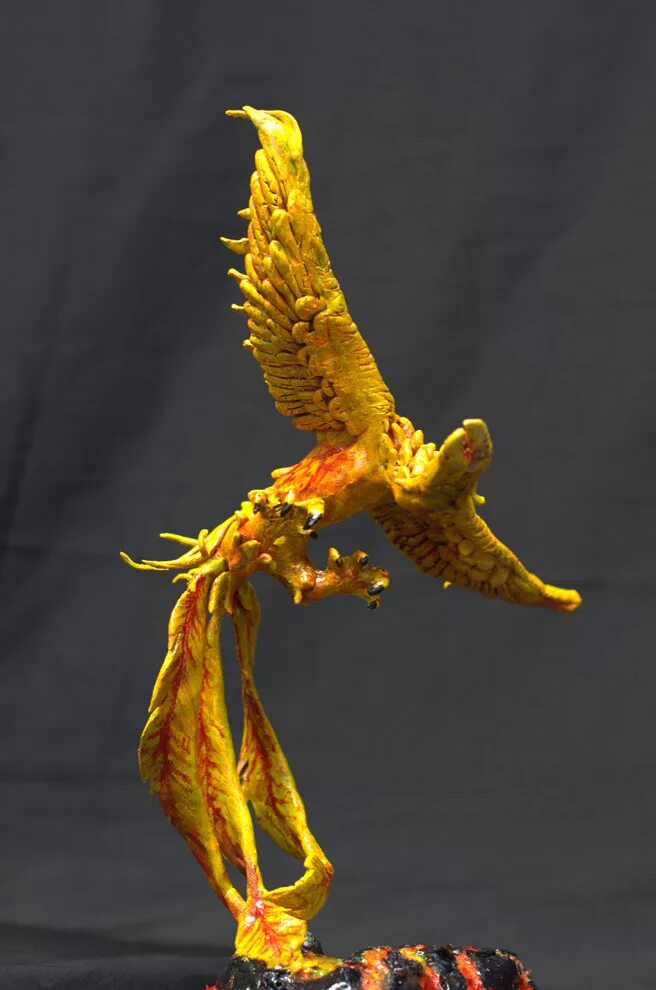 Птица феникс фото настоящие как выглядит Clay Sculpture Phoenix 74A