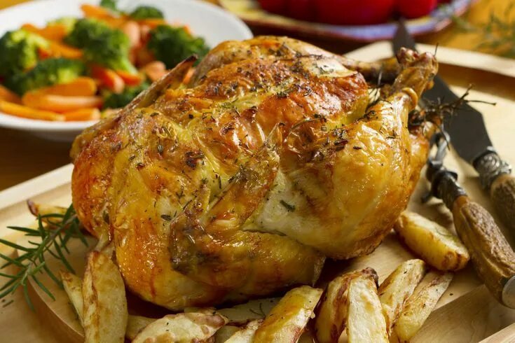 Птица в духовке рецепты с фото Terminology and Types of Chicken Easy roasted chicken recipe, Chicken dinner rec