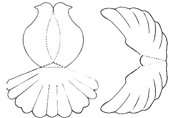 Птицы из бумаги своими руками схемы шаблоны Мастер - класс "Голубь мира". Новости.