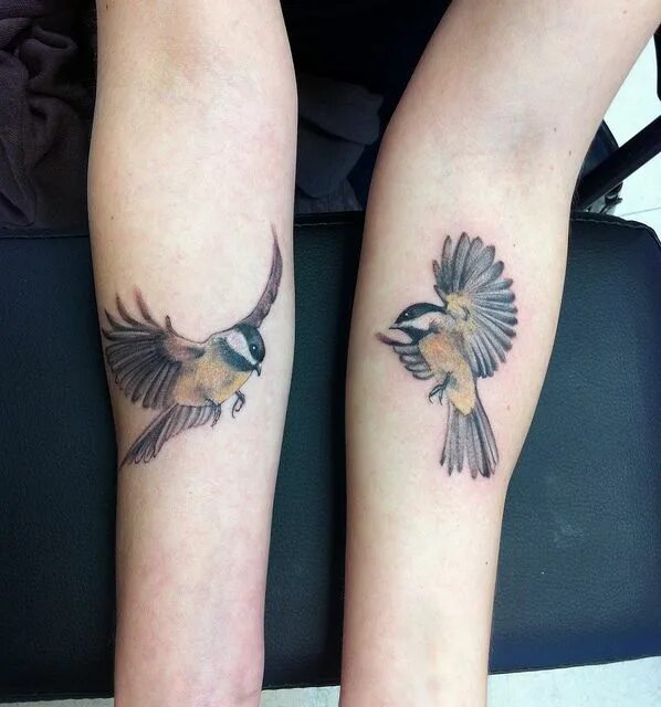 Птицы татуировок фото Chickadees Chickadee tattoo, Tattoos, Finch tattoo